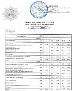 Меню 21.05